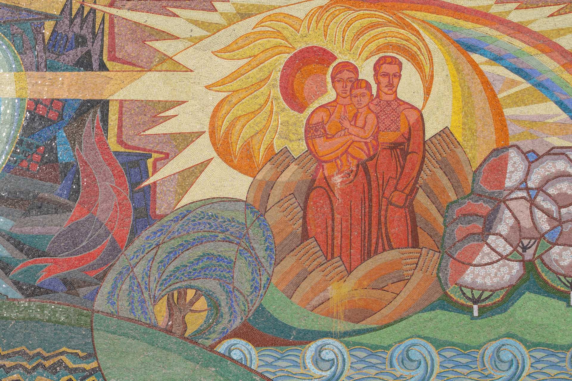 Mosaic Mural at School No. 110