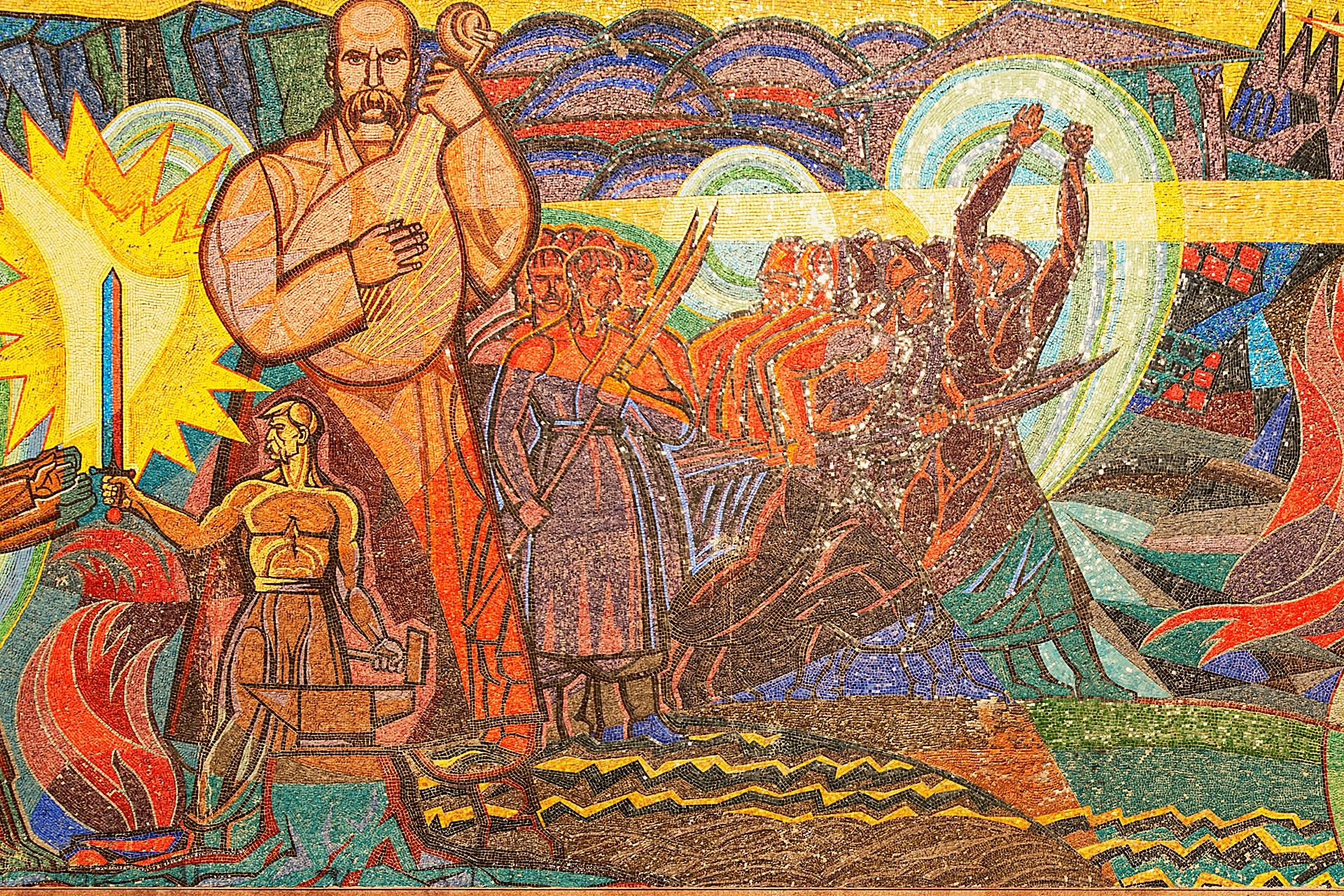 Mosaic Mural at School No. 110